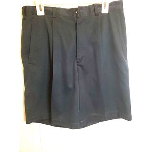 Nike Golf Shorts Mens 34 Navy Blue Tour‎ Performance Dri Fit Chino Flat Swoosh